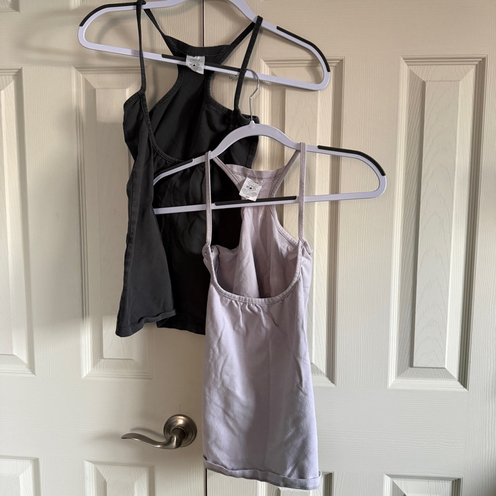 Naked brand Black and Gray Nursing Tank Tops see description